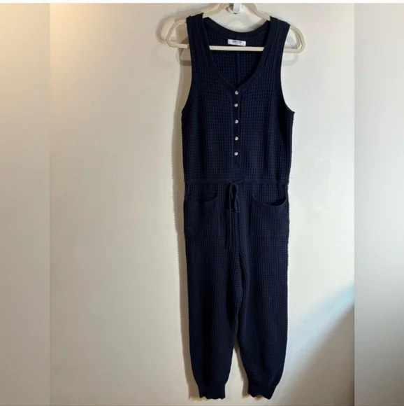 Smash + Tess Navy Jumpsuit - Picture 2 of 9